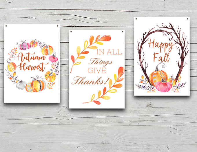 Fall Decor FREE Printables Onion Rings Things