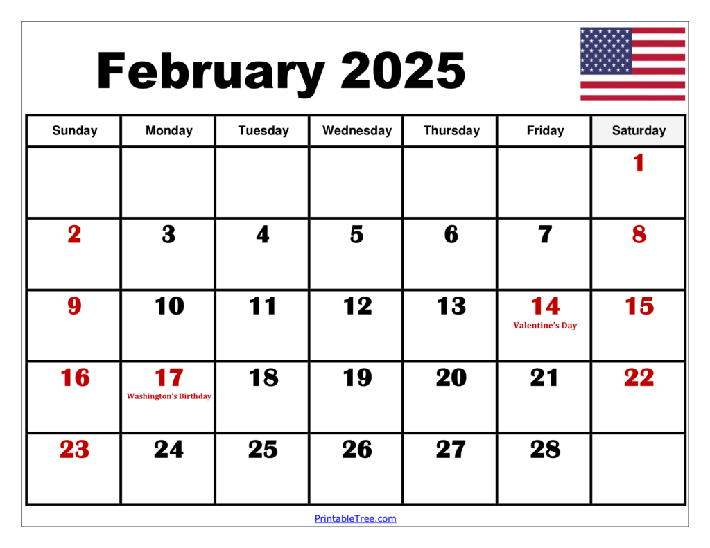 February 2025 Calendar Cute Printable Free Printable Calendar Amelie 