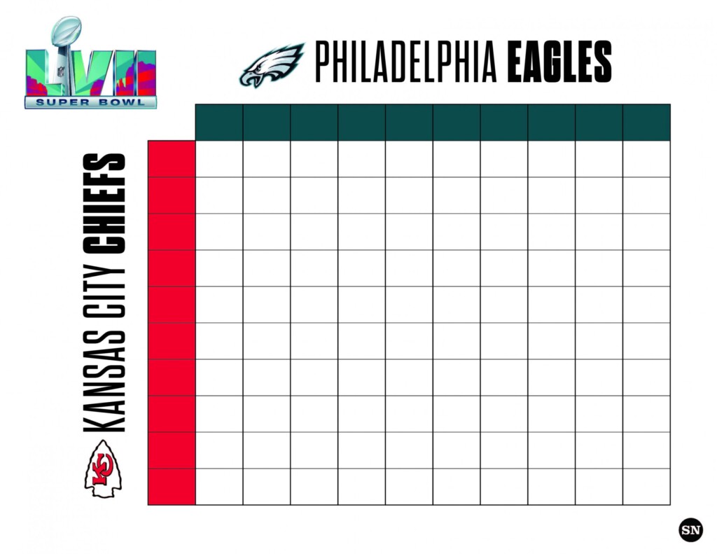 Football Squares Printable Free FREE Printable HQ