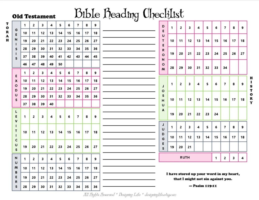 Free Bible Reading Tracker Printable Printable Word Searches