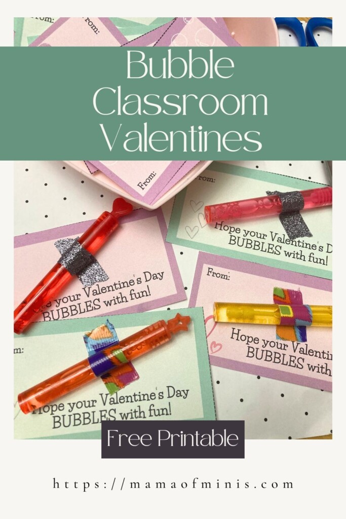 Free Bubble Valentines Day Card Printable Pdf