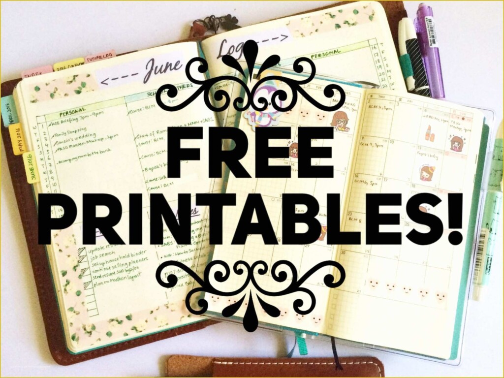 Free Bullet Journal Templates Of Free Bullet Journal Printables 