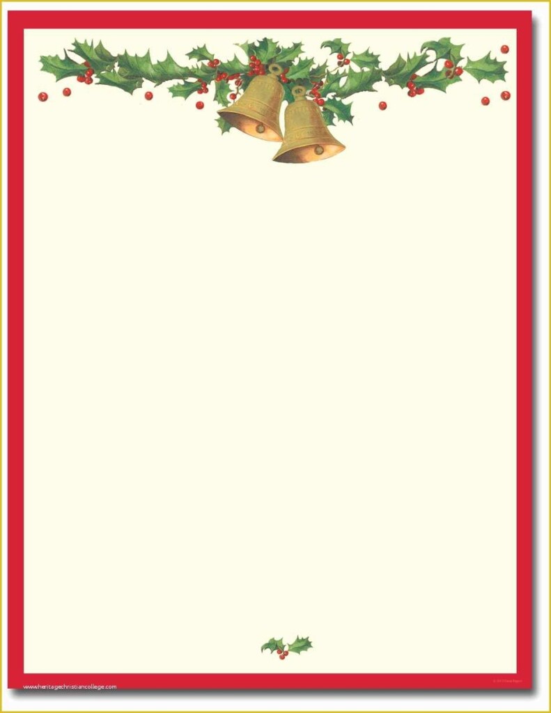 Free Christmas Stationery Templates Of Free Printable Stationery 