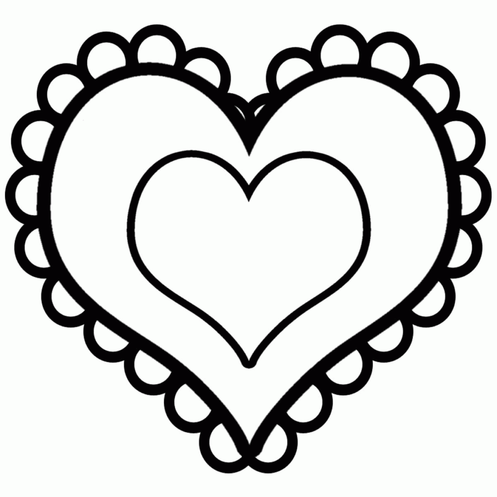 Free Coloring Pages Hearts Coloring Home