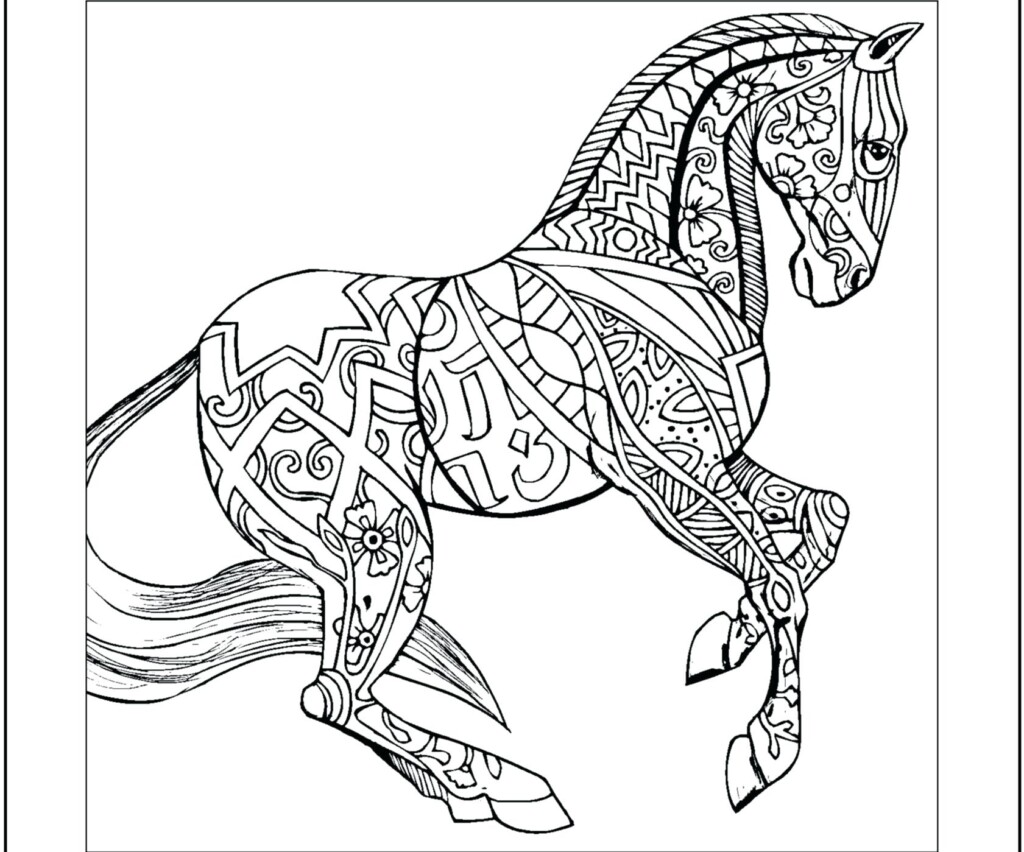 Free Coloring Pages Printable Horse Printable Online