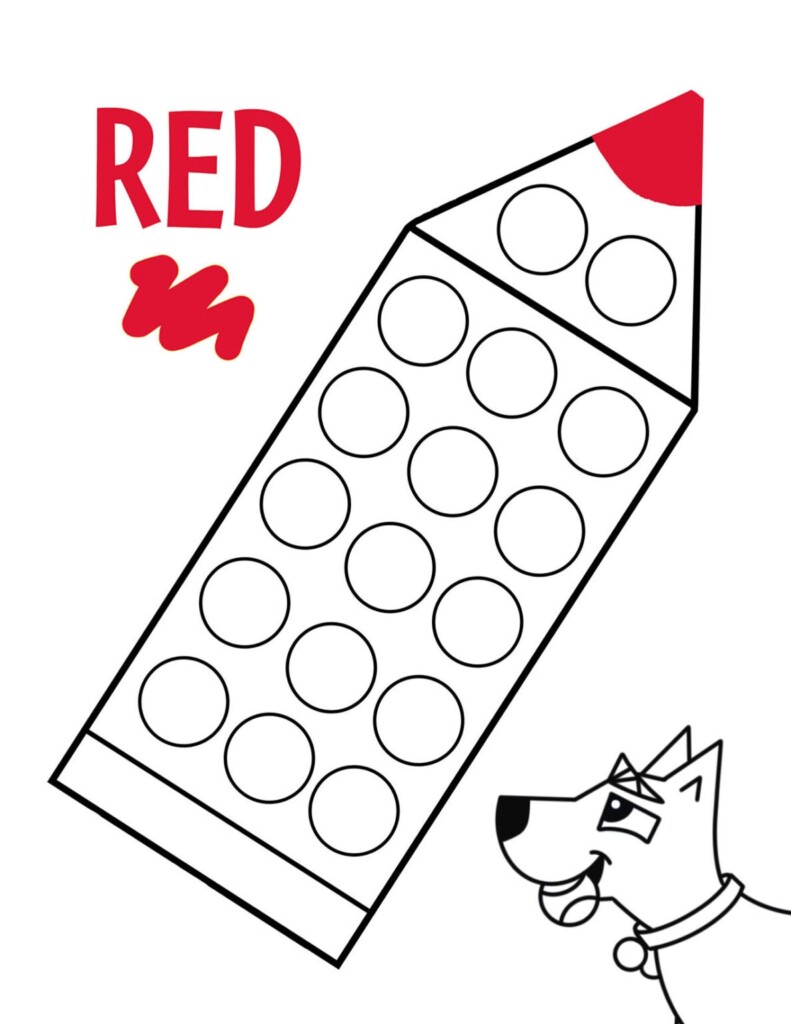Free Dot Dot Printables By Color The Hollydog Blog