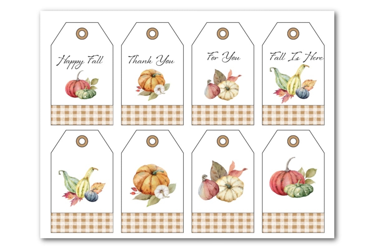 Free Fall Printable Gift Tags Heart 39 s Content Farmhouse