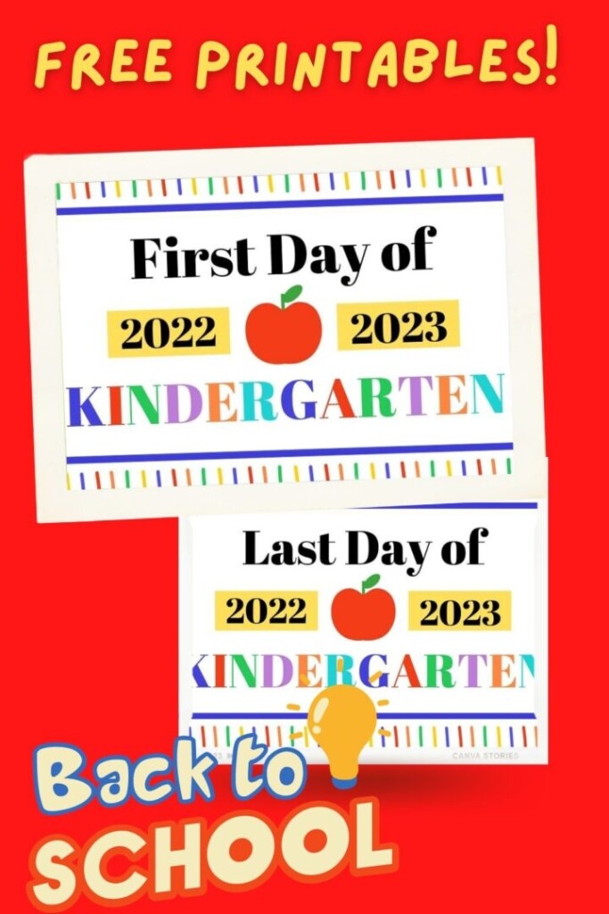 FREE First Day Kindergarten Printables Leap Of Faith Crafting