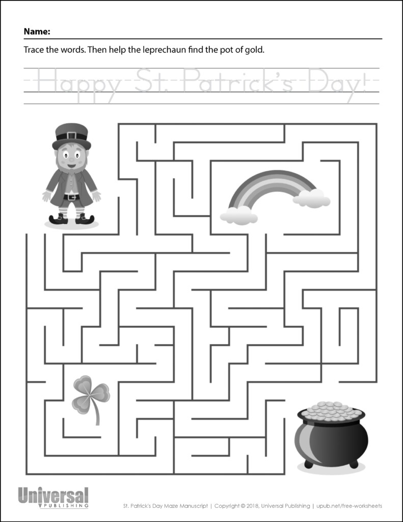Free Free Printable St Patrick Day Worksheet Download Free Free 