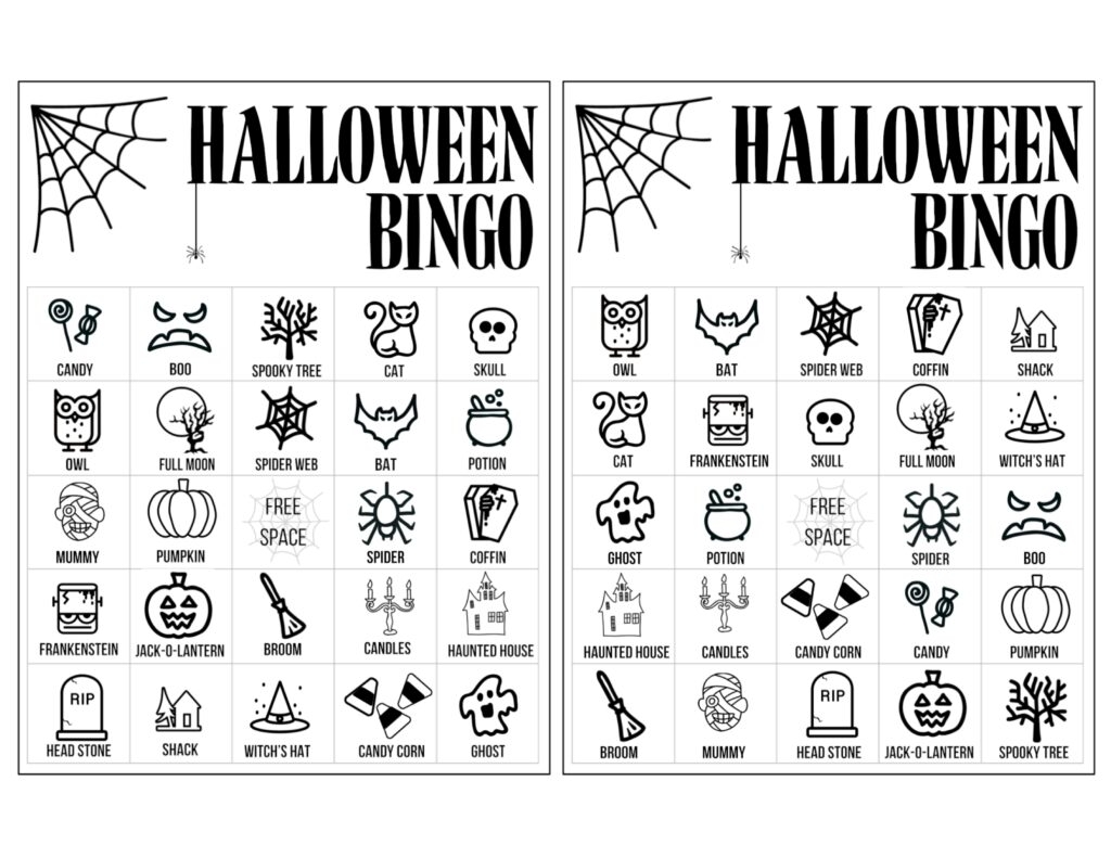 Free Halloween Bingo Printables Free Printable Templates