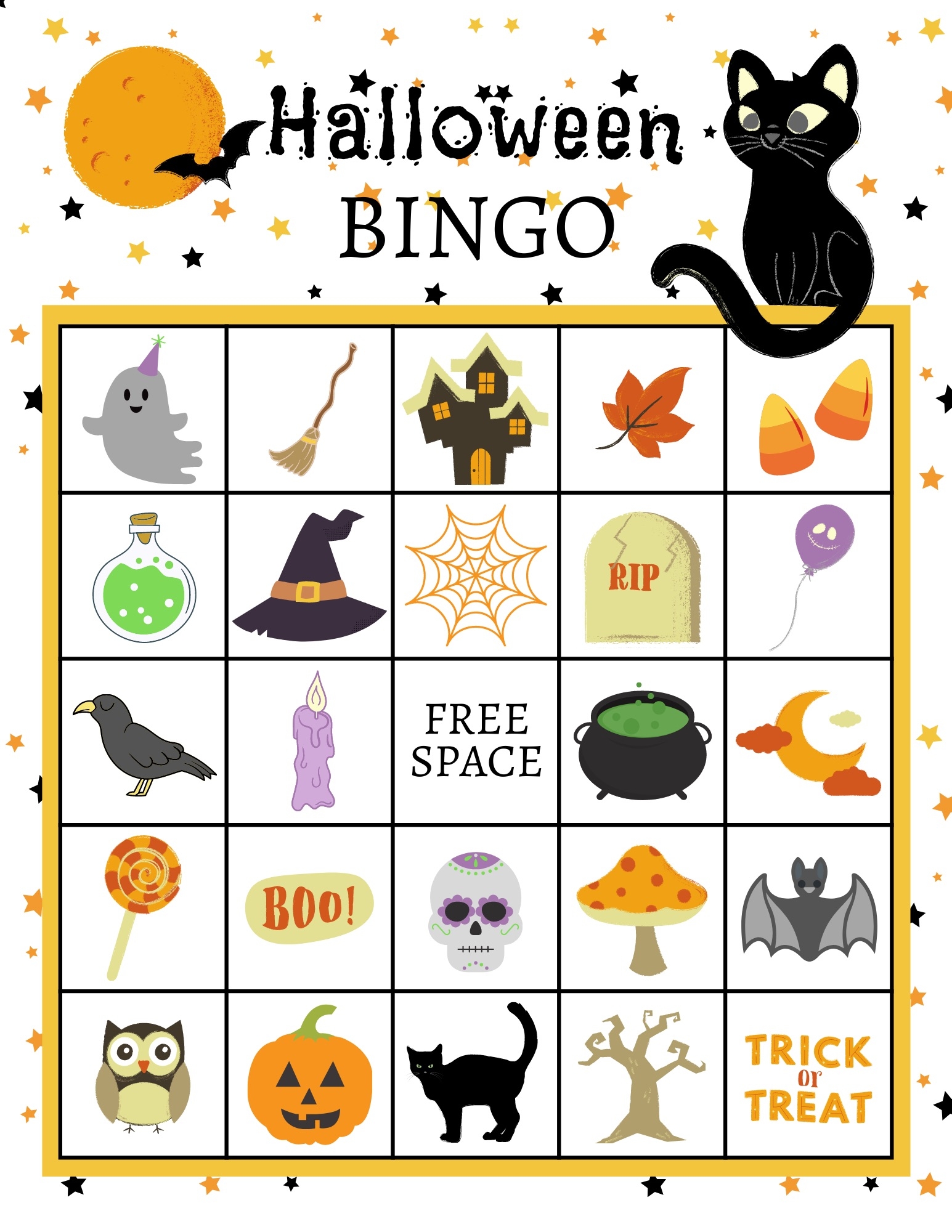 Free Halloween Bingo Printables Homemade Heather