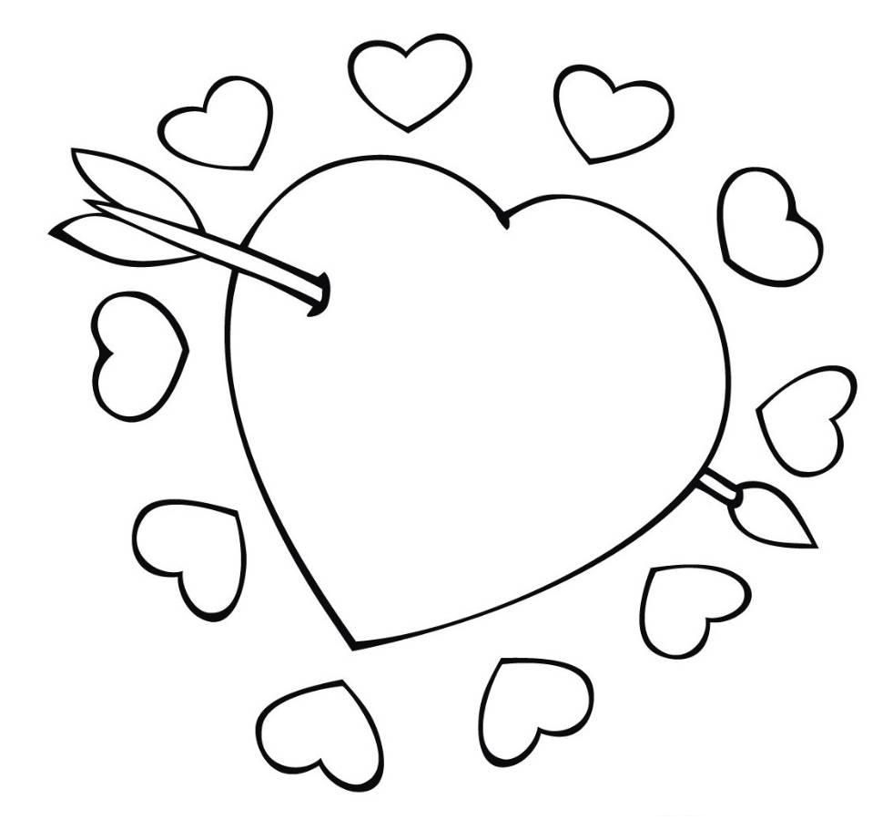 Free Heart Coloring Pages Printable Download Free Heart Coloring Pages 