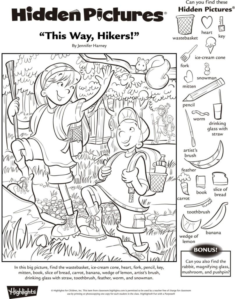 Free Hidden Object Printable Worksheets Ronald Worksheets
