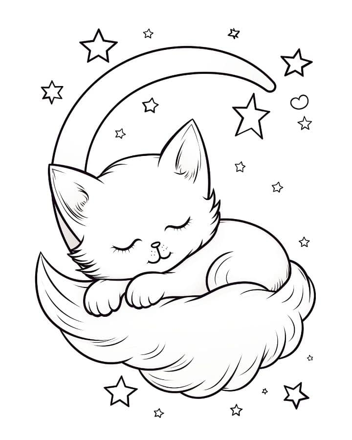 Free Kittens Coloring Pages For Kids And Adults Makenstitch 