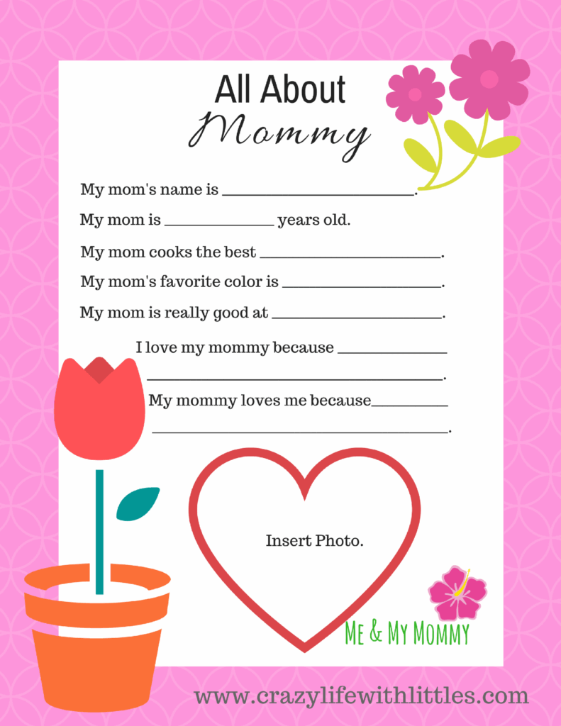 FREE MOTHER S DAY PRINTABLE FROM TODDLERS Crazy Life With Littles