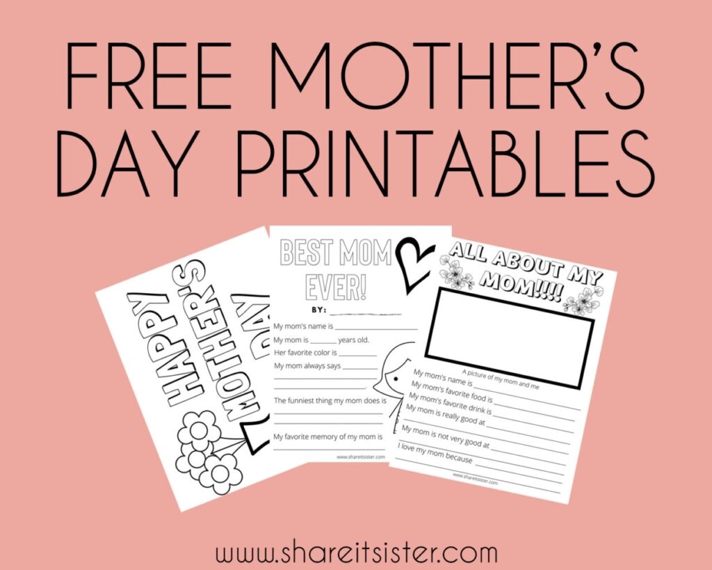 Free Mothers Day Printables Free Printable Templates