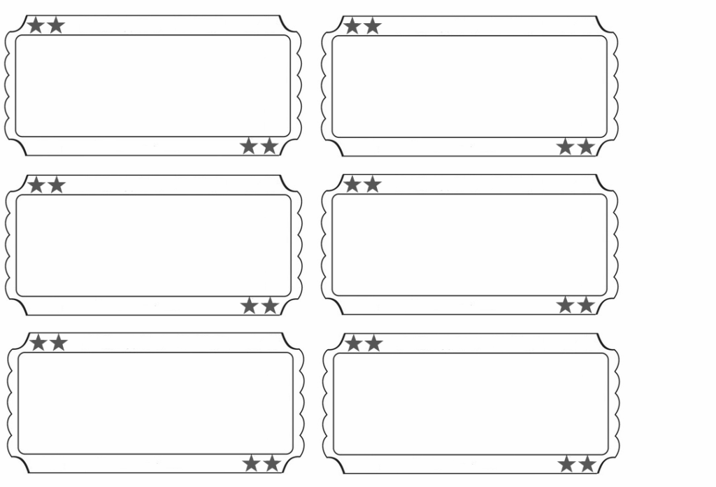 Free Printable Admission Ticket Template Free Printable