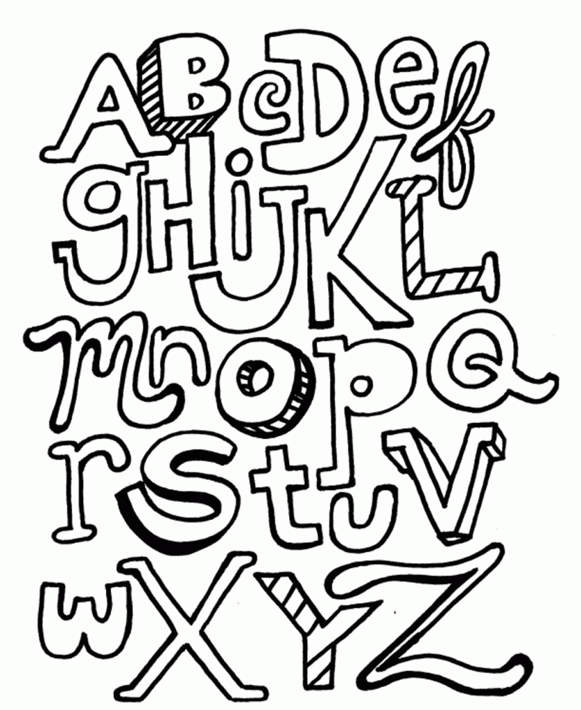 Free Printable Alphabet Coloring Pages Alphabet Coloring Pages