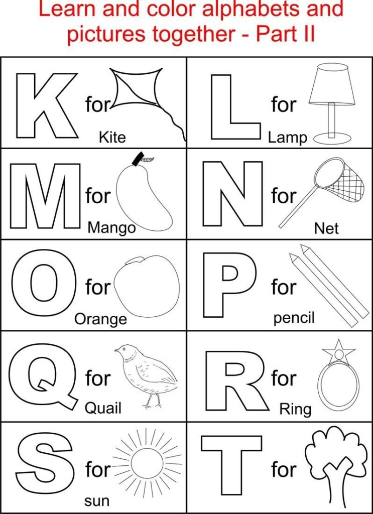 Free Printable Alphabet Coloring Pages Free Printable