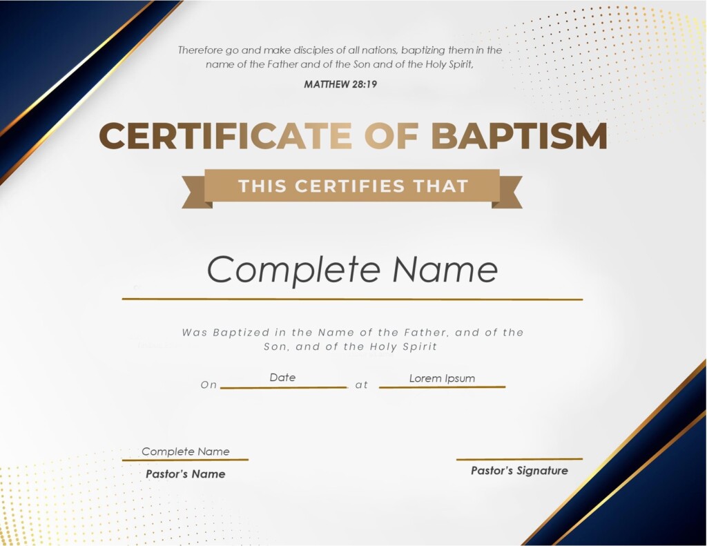Free Printable Baptism Certificate Free Printable Template Baptism 