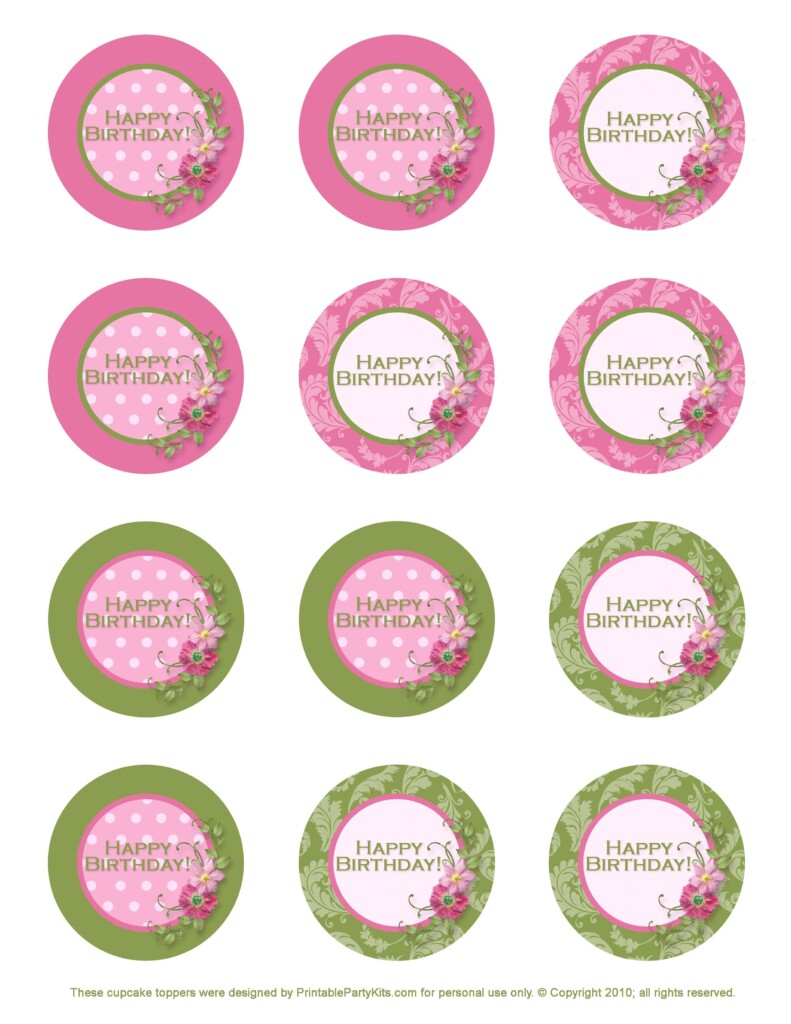 Free Printable Barbie Cupcake Toppers Free Printable