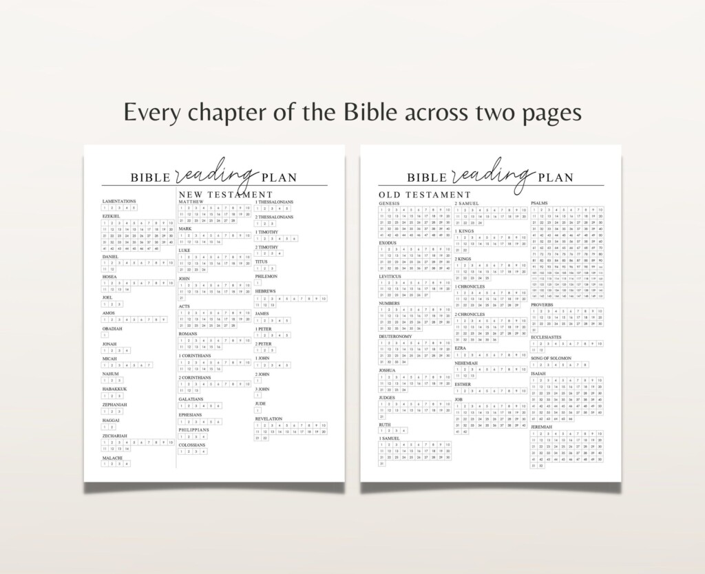 Free Printable Bible Reading Tracker Printable Templates