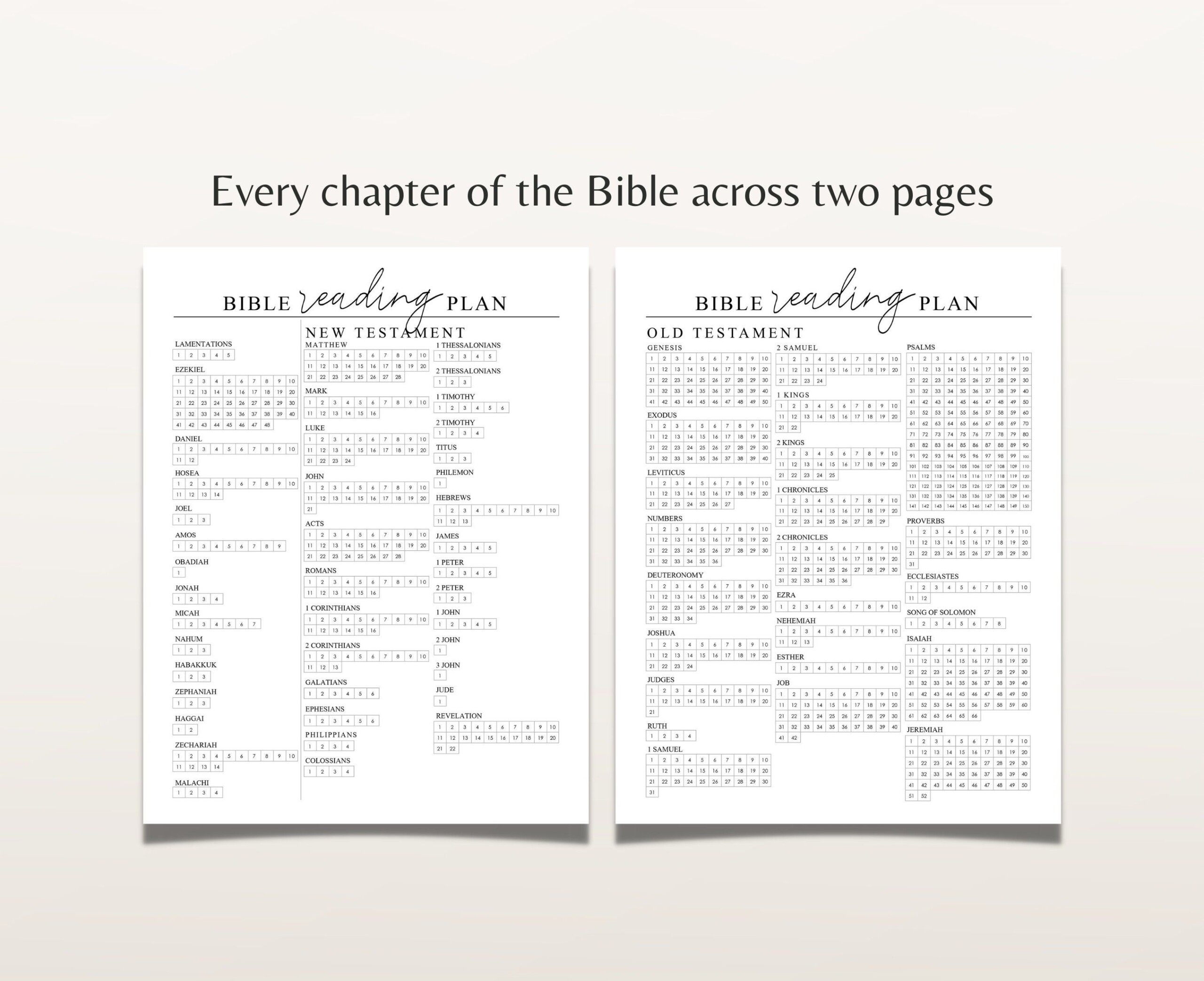 Free Printable Bible Reading Tracker Printable Templates