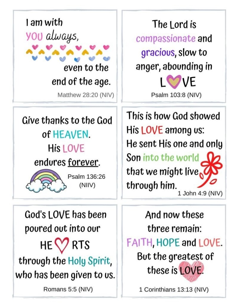 Free Printable Bible Verses Pdf