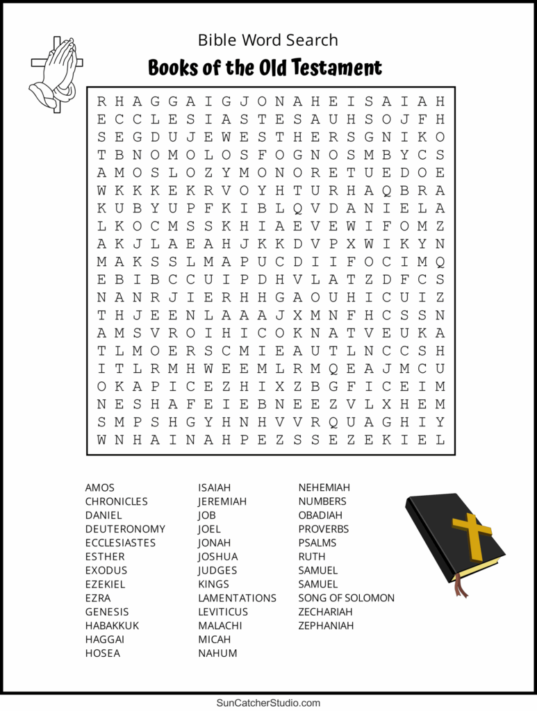 Free Printable Bible Word Search Activities On Sunday 46 OFF