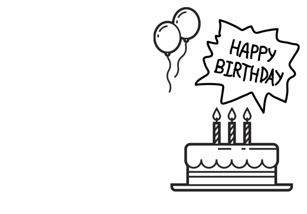 Free Printable Birthday Cards Black And White Download Free Printable 