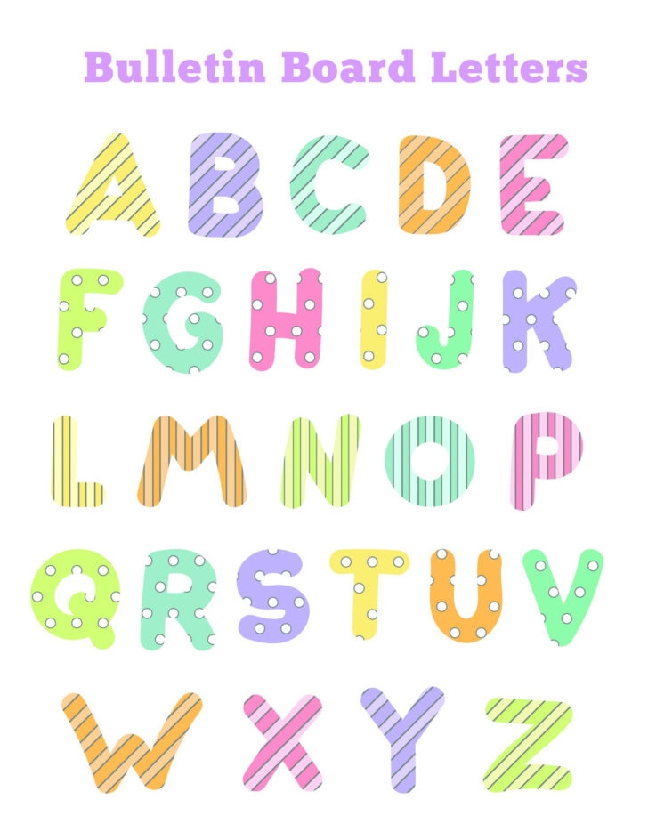 Free Printable Black Bulletin Board Letters Printable Letters To Cut Out