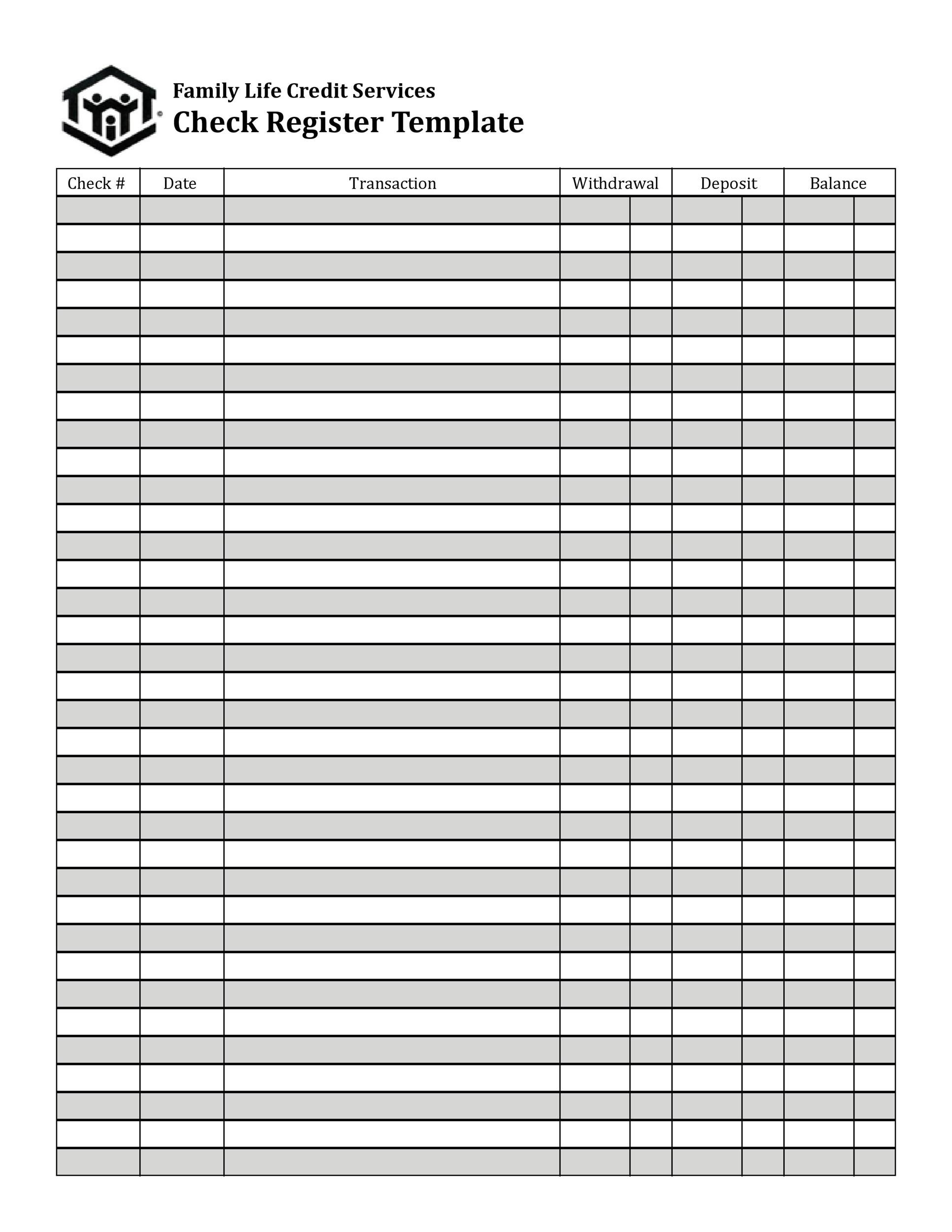 Free Printable Checkbook Register Pdf Gaseok