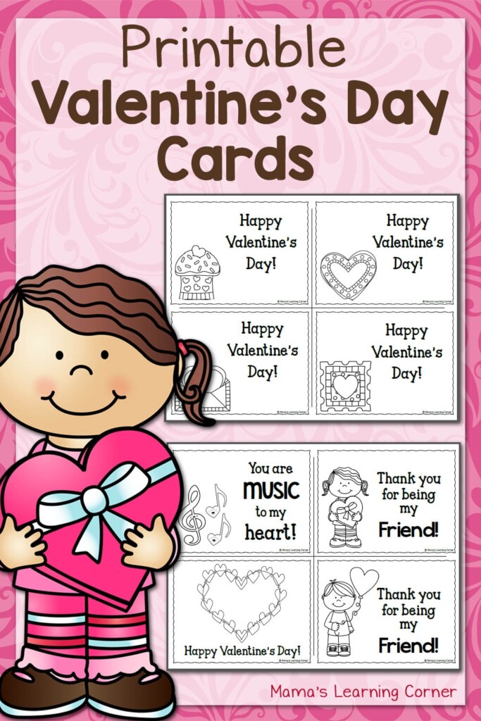 Free Printable Childrens Valentines Day Cards FREE Printable A Z