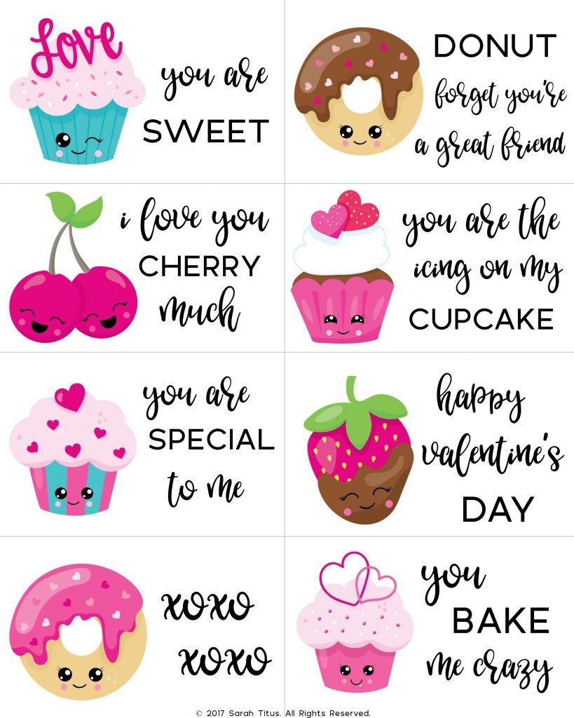 Free Printable Childrens Valentines Day Cards FREE Printable A Z