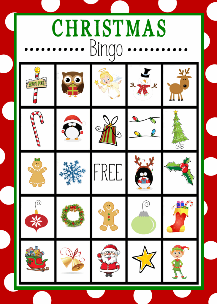 Free Printable Christmas Bingo Cards Free Printable