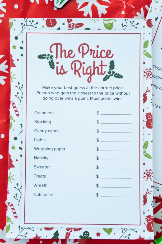 Free Printable Christmas Movie Games Artofit