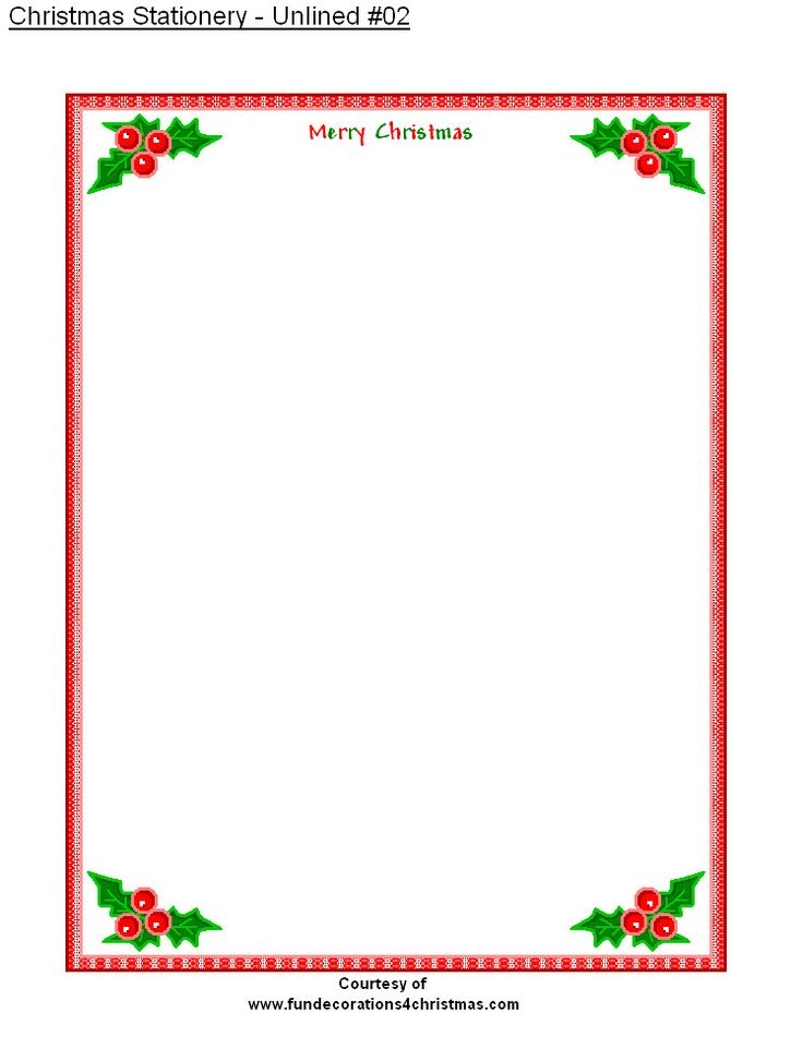 Free Printable Christmas Stationery Free Printable Stationery 