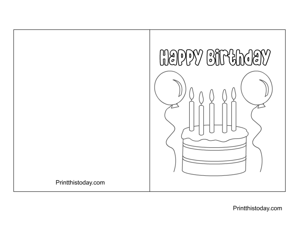 Free Printable Color Birthday Cards