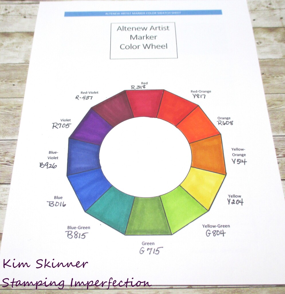 Free Printable Color Wheel Color Theory Notes Altenew Artist Marker 
