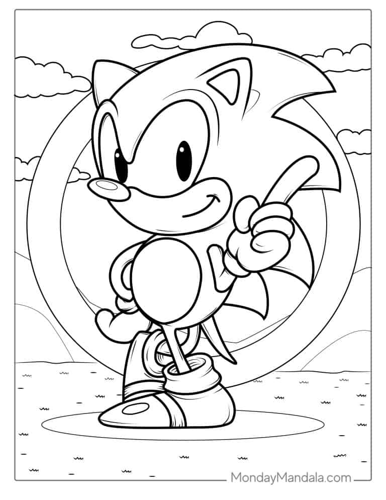 Free Printable Coloring Page Sonic Coloring Pages Vrogue co
