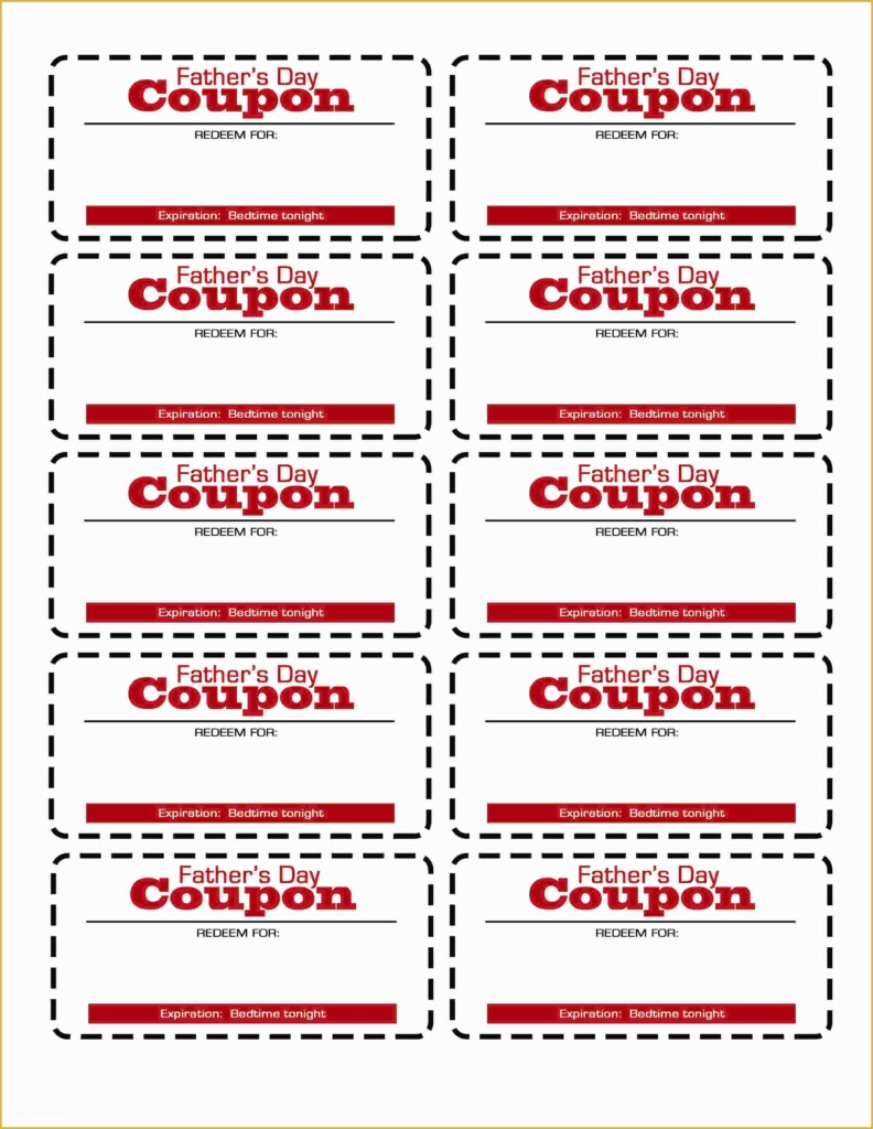 Free Printable Coupon Templates Of Template Coupon Template 