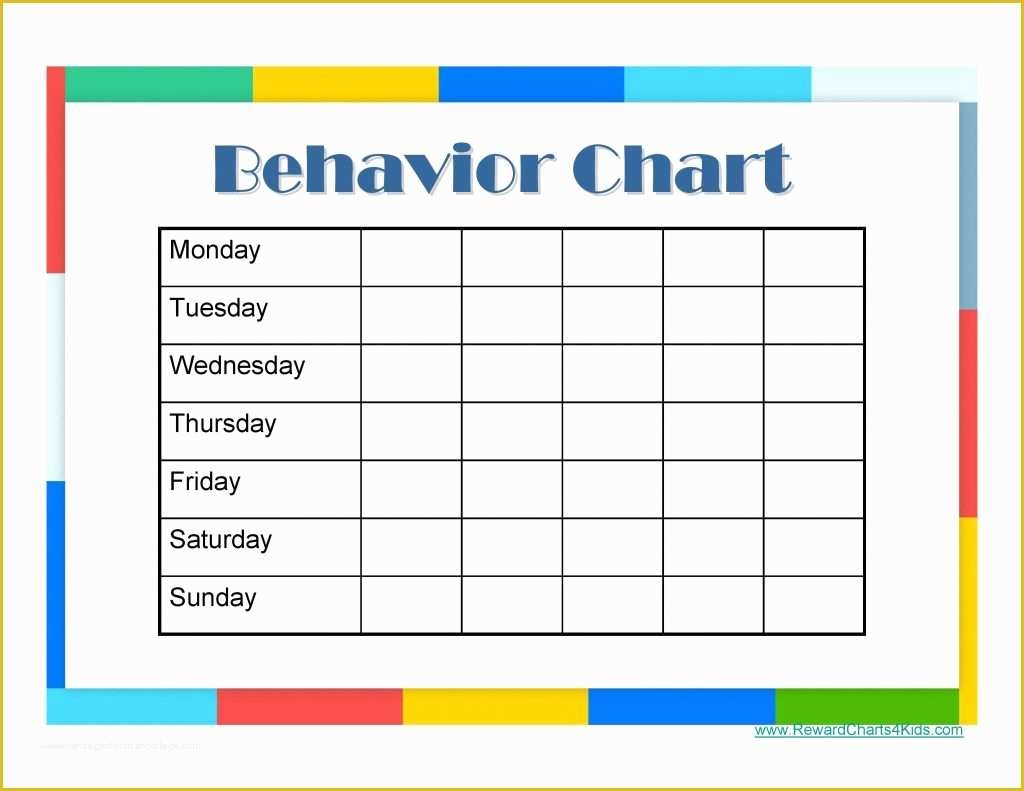 Free Printable Daily Behavior Charts BehaviorChart
