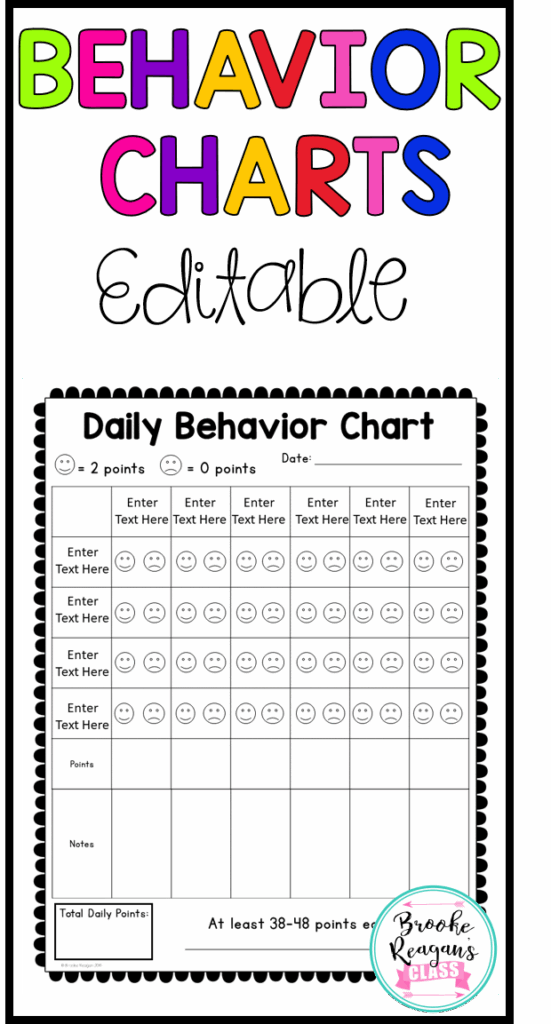 Free Printable Daily Behavior Charts For Elementary Students 