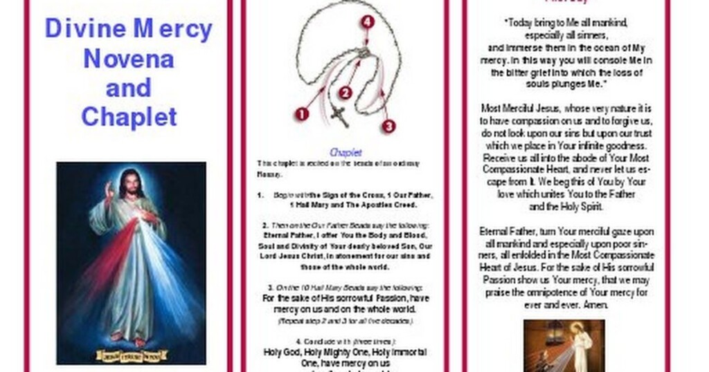 Free Printable Divine Mercy Chaplet Printable New Year Banners