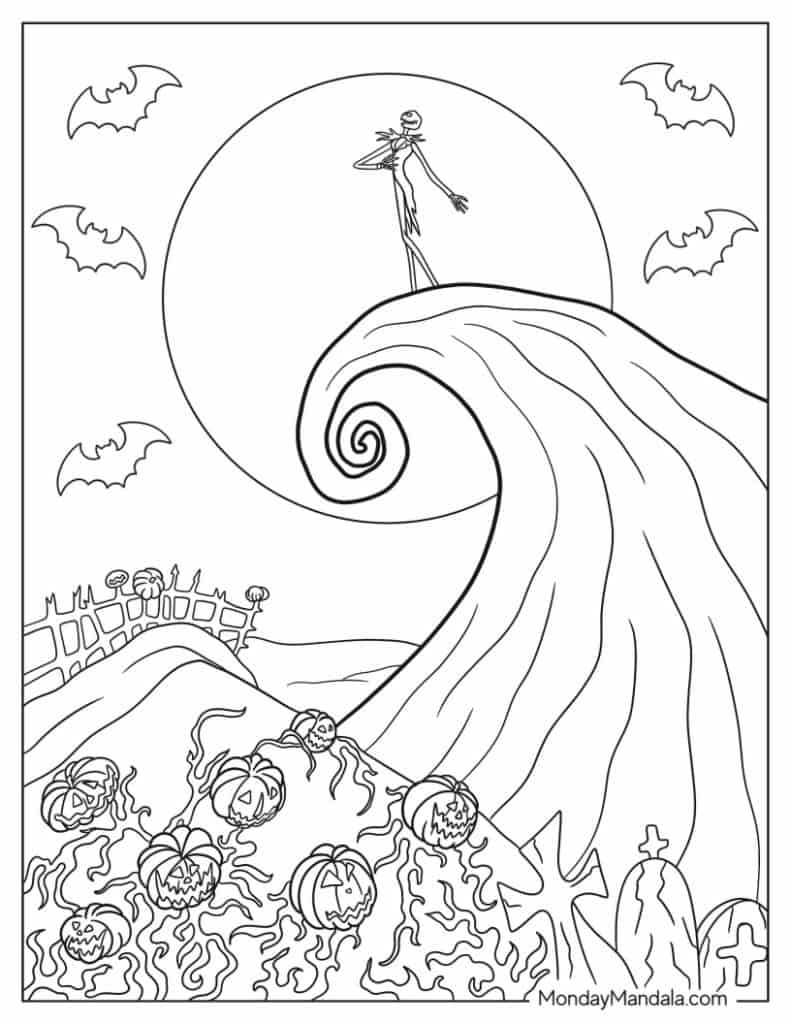 Free Printable Drawings A Nightmare Before Christmas Free Printable 