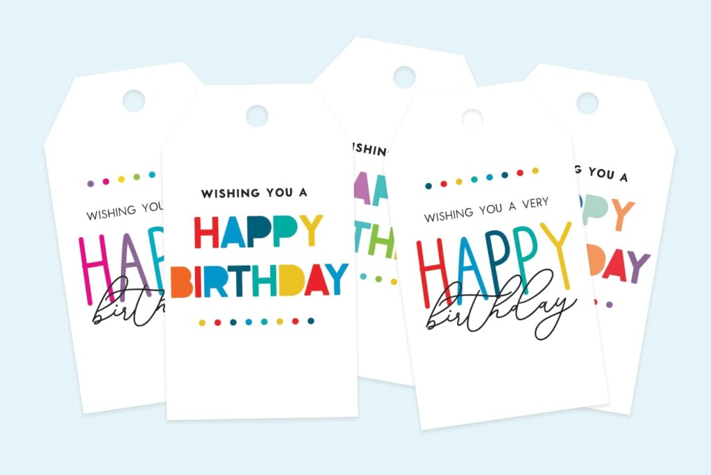 Free Printable Editable Girls Birthday Gift Tags Svg File FREE Printables