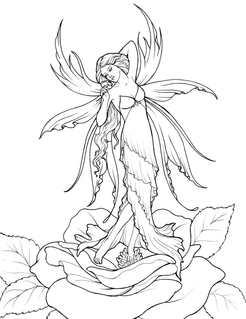 Free Printable Fairy Coloring Pages