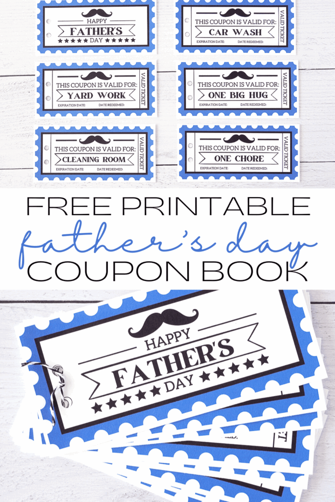 Free Printable Father 39 s Day Coupon Book Prudent Penny Pincher