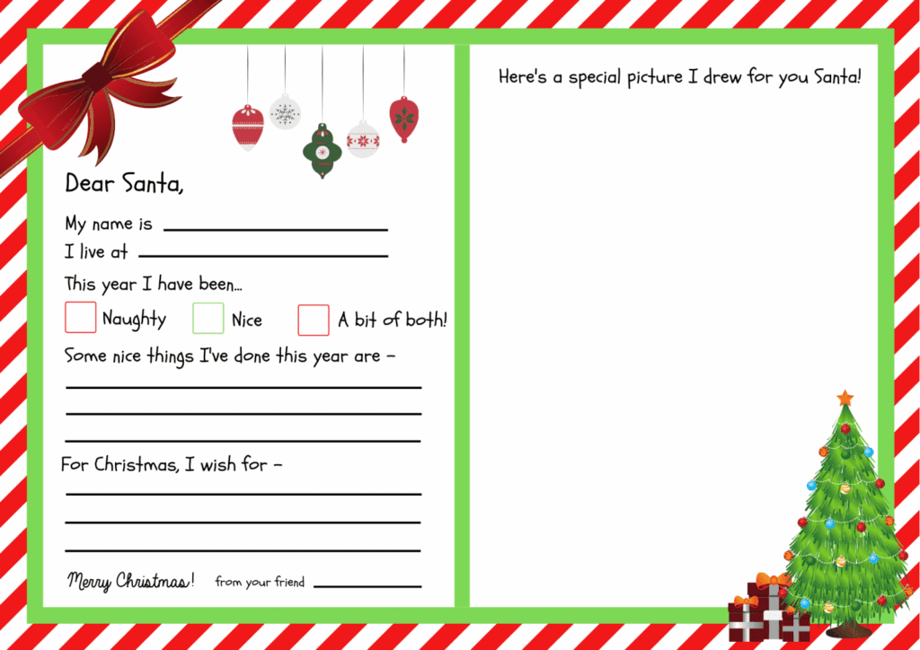 Free Printable Father Christmas Letter FREE Printable A Z