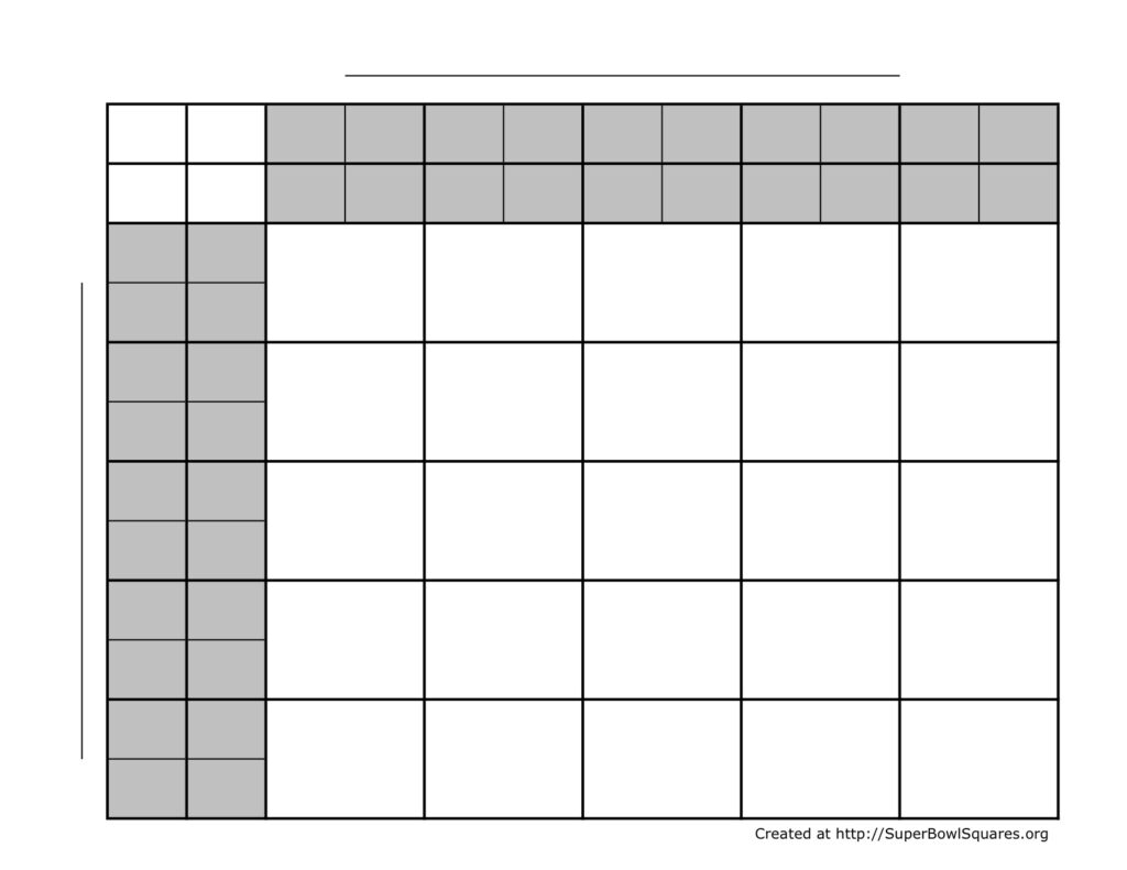 Free Printable Football Squares Pdf Free Printable Templates